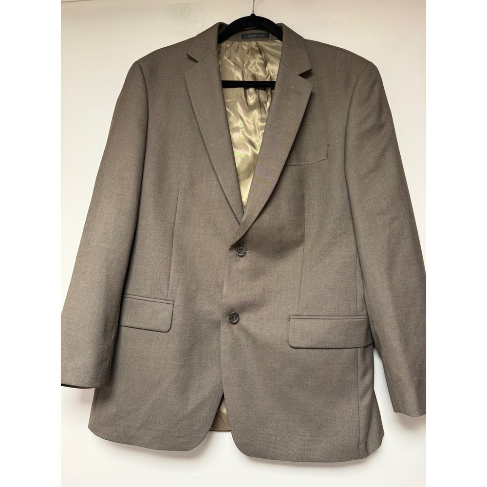Michael Kors Mens Blazer 40R Brown Two‎ Button Suit Jacket Sport Coat